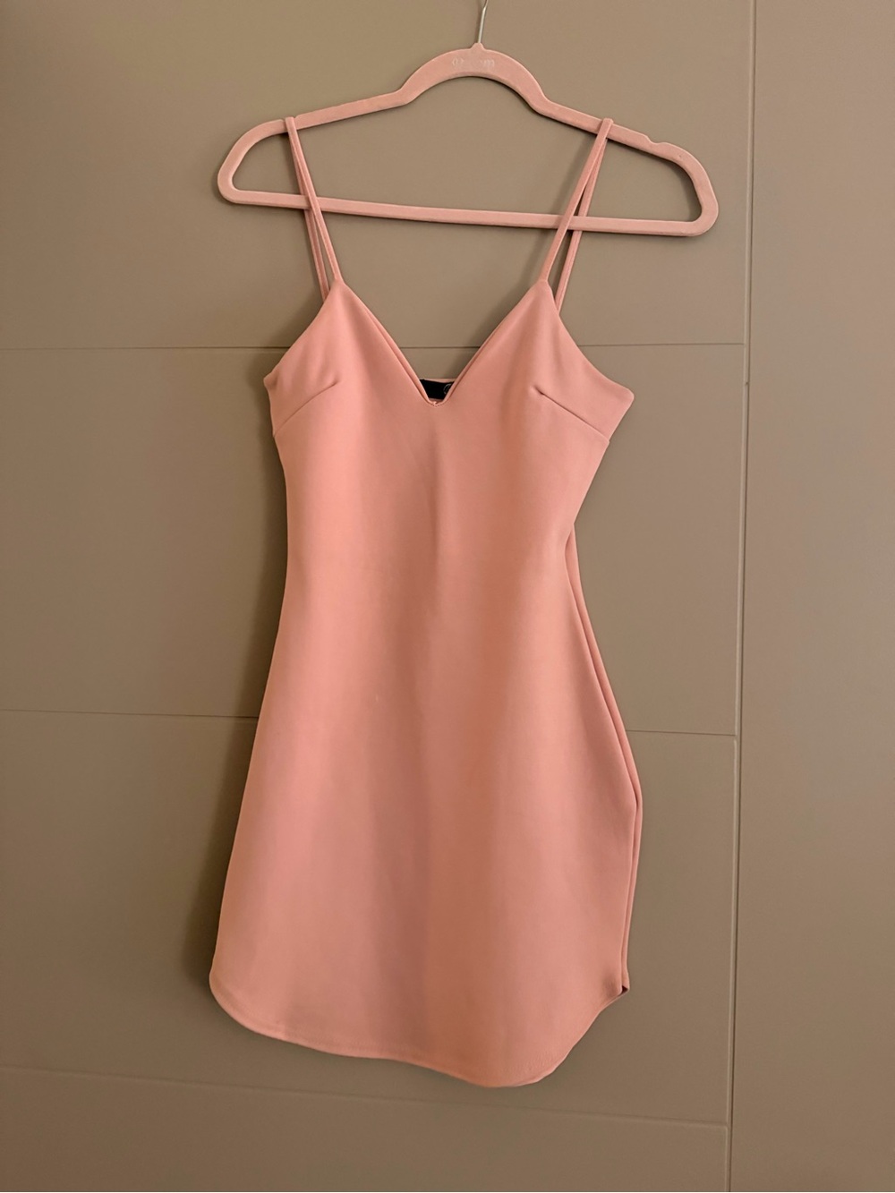 Blush Pink Spaghetti Strap Dress